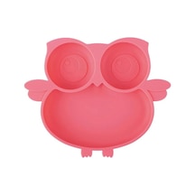 Teltree Yapışkan Tabanlı Baykuş Desenli Bebek Yemek Kabı - Mikrodalga Ve Bulaşık Makinesi Güvenli 112 Karakter