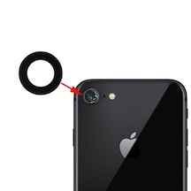 iPhone Uyumlu 8 Kamera Lensi Kamera Camı - Siyah