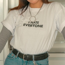 Kalic Studio I Hate Everyone - T-shirt Beyaz
