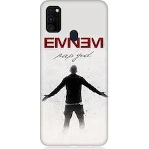 Samsung Galaxy M30s Uyumlu Eminem Rap God Desenli Silikon Kılıf