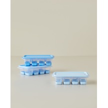 Posuda 3 Lü Buz Kalıbı 7x12,5x3,5 Cm Açık Mavi