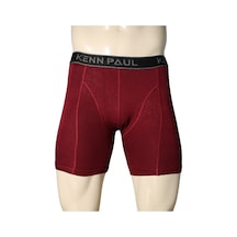 Kennpaul Bambu Uzun Paçalı Erkek Boxer - Bordo, Nefes Alır, Konforlu Bordo