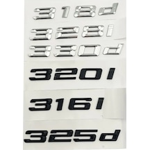 Parlak Siyah-323d-3d Siyah Araba Gövde Rozeti Amblem Etiket 316i 318i 320i 325i 318d 320d 330d Logo Bmw E90 E46 F30 E30