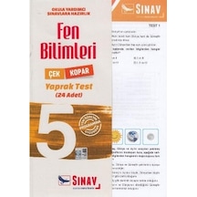 5.Sınıf Fen Bilimleri Yaprak Test Sınav Yayın