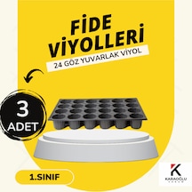 Fide Viyolü , Viyol , Fide Viyolleri 3 Adet 32-45-70-84-104-128 Göz ,ürün Seçiniz 24 Göz Yuvarlak