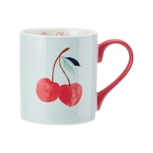 Mikasa Fine China 280 Ml Düz Taraflı Kupa Kiraz Beyaz