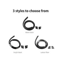 Besthome1 Araba Genel Arka Kanat - Karbon Fiber Desenli, Mat Siyah, 150x3.5 Cm, Spoiler/çatı/bagaj Kapağı İçin Ekipman