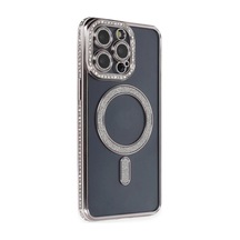 Apple Apple Uyumlu iPhone 14 Pro Kılıf Joke Simli Magneticsafe Kılıf - Gri 0.2M-Çok Renkli