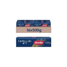 Barilla Capellini No: 1 İnce Spaghetti 16 x 500 G