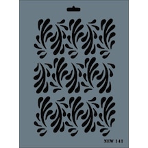 Rich New Seri N-141 Stencil 35x25 Cm - Elwm-287582 Renkli