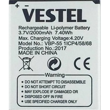 Vestel Uyumlu Venüs 5.0v Kalitesinde Batarya Pil