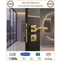 Sofuoğlu Batum Rozetli Kapı Kolu - Albifirin Saten - Wc Banyo