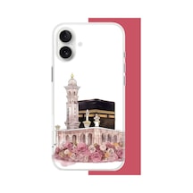 İphone 17 Uyumlu Çiçekli Kabe.jpeg Uv Baskılı Silikon Kılıf Renkli