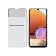 Galaxy A32 S View Akıllı Kılıf Kapaklı Cüzdan, Beyaz Ef-ea325p Çok Renkli