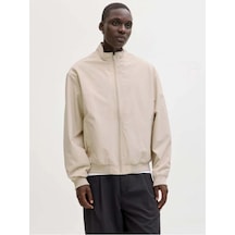 Jack & Jones Jack&jones 12288895 Jjecharge Collar Bomber Moonbeam Erkek Ceket Krem