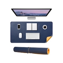 Çift Taraflı Deri Mouse Pad, 60x30 Cm, Kaymaz Ve Suya Dayanıklı