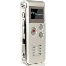 Kingboss HS-27 8 GB Dijital Ses Kayıt Cihazı Gri