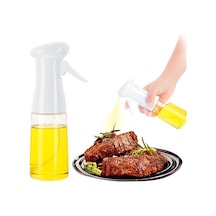 Air Fryer Yağlık Cam Sprey Yağdanlık Mist Püskürtücü 1 Adet Beyaz Beyaz Diğer