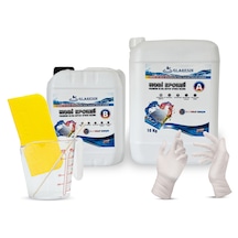 Glaresın Clear Epoxy Resın Ultra Şeffaf Hızlı 15 Kg Hobby Sanat Art Tepsi İnce Döküm Epoksi Reçine Kıt