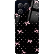 Tecno Pova 7 Pembe Kurdele Tasarımlı Glossy Telefon Kılıfı Çok Renkli