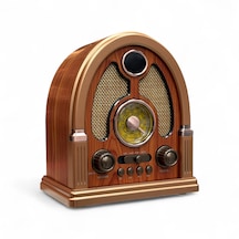 Nostaljik Büyük Boy Radyo,şık Tasarım Eskitme Nostalji Radyo
