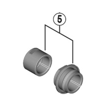Shimano Lock Nut Unit L.H. & Cone FH-R7070 w/ Dust Cover