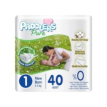 Pure1 Numara Yenidoğan 2-5 Kg Ekonomi Paketi Bebek Bezi 1 X 40 Adet