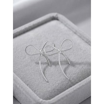 Silver Kurdele Figürlü Küpe Gümüş