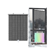 68x125cm Mesh Siyah Vantuz Teleskopik Araba Güneş Koruma Karartma Perdesi