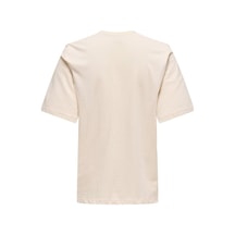 Onlmoody Lıfe S/s Word Top Box Jrs Krem Çok Renkli