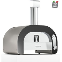 Fontana Forni Maestro 60 Gazlı Pizza Fırını Inox - Siyah