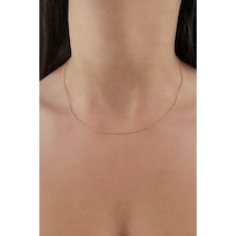 Fiyonk Kuyumculuk 14 Ayar Altın Rose Topçuk Zincir 1.20 MM 001