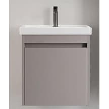Denko Milano 50 Cm Kül Gri Banyo Dolabı Alt Modül Lavabo