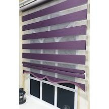 Zebra Stor Perde Mor Etek Dilimli Stb 400 V18