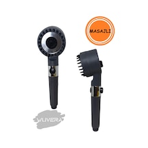Wuvera Yeni Nesil Masajlı Duş Başlığı - 3 Fonksiyonlu Banyo Duş Başlığı Seti Gri