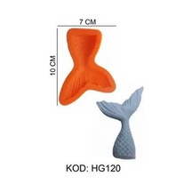 Silikon Kalıp Deniz Kızı Kuyruğu Hg-120 Turuncu