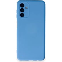 Newface - 555 - Samsung Galaxy A14 4g Kılıf Nano İçi Kadife Silikon - Edntrend - - Mavi