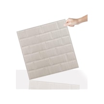3 Boyutlu Duvar Paneli Kabartmalı Metro Desenli Pvc 41x41 Cm/ 6 Adet /1 M²