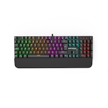 Ikg-458 Rgb Mekanik Gaming Klavye Red Switch Bilek Destekli Anti-ghosting Multimedya Tuşlu