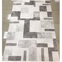 Merinos Halı Vista 76585 096 Serisi Triko Akrilik Salon Oturma Yatak Odası Halısı Gri - Krem