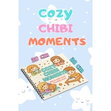 Cozy Anime Chibi Moments Bold And Easy 20x20 Cm Büyük Boyama Kitabı, Çocuklar Ve Yetişkinlere