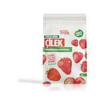 Dondurularak Kurutulmuş Çilek 18 G Freeze Dried Meyve Cipsi Çıtır Meyve Kurusu 1 Adet