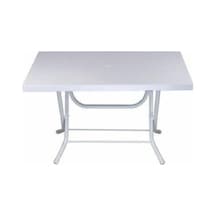 Netbazaars Plastik Katlanır Masa 70x120cm. Ölçülerinde Bahçe Ve Balkonlarda Kolay Kullanım Nocolor-abc0272d