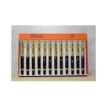 2 Adet Tükenmez Kalem Tekli Model 14 Cm Boy, Yazma İçin Ofis Okul Ev Pen Ballpoint 1