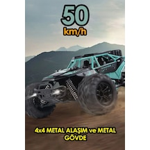 2.4ghz Metal Gövde Led Farlı 4x4 4wd 50km Hız Yapan Uzaktan Kumandalı Rc Araba