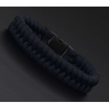 Lacivert Örgü Paracord Bileklik