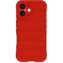 Apple iPhone Uyumlu  16 Plus Kılıf Optimum Silikon -  Kırmızı