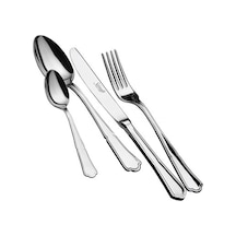 Salvinelli Sire 87 Parça Paslanmaz Çelik Çatal Bıçak Takımı (Made in Italy) Gümüş