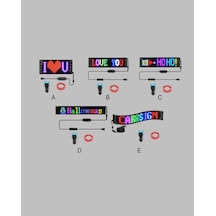 Rgb Kayar Yazılı Led Reklam Ekranı Usb Bağlantılı Esnek Tasarım Çokrenkli
