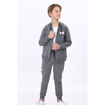 Toontoy Kids Toontoy Erkek Çocuk Eşofman Takım Antrasit Melanj